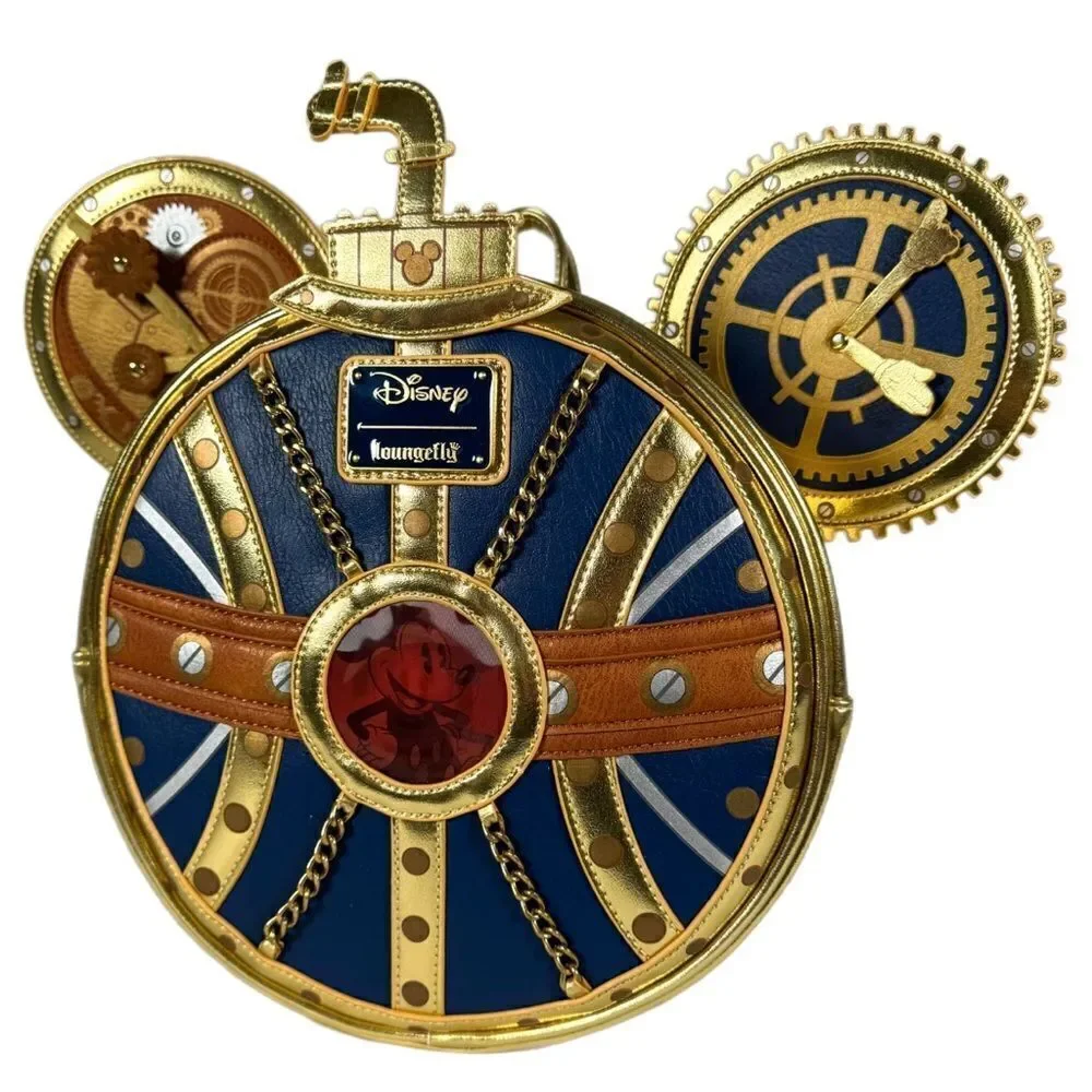 Exclusive Steampunk Mickey Navy and Gold Mini Backpack